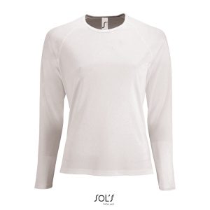 Γυναικείο μακρυμάνικο αθλητικό Τ-shirt Sporty LSL Women Λευκό - 02072 SOL'S