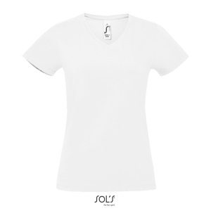 Γυναικείο T-shirt με λαιμόκοψη "V" Imperial V Women Λευκό - 02941 SOL'S