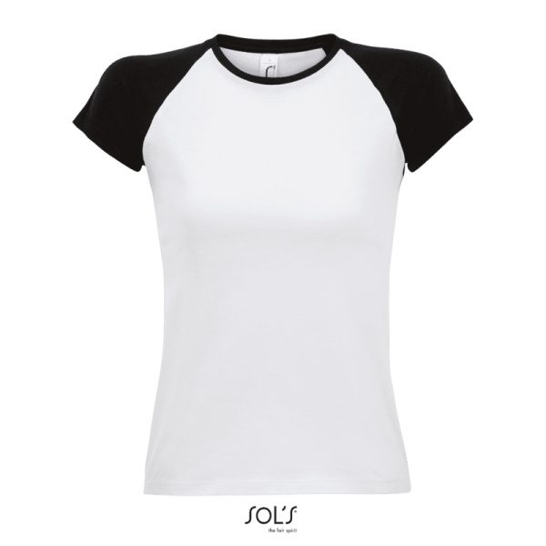 Γυναικείο T-shirt δίχρωμο Milky - 11195 SOL'S